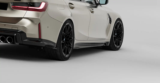 Zaero Design BMW M3 G80 G81 & M4 G82 G83 EVO-S Gloss Black Side Skirts by ZAERO (2021+) Side Skirts & Winglets AUTOID