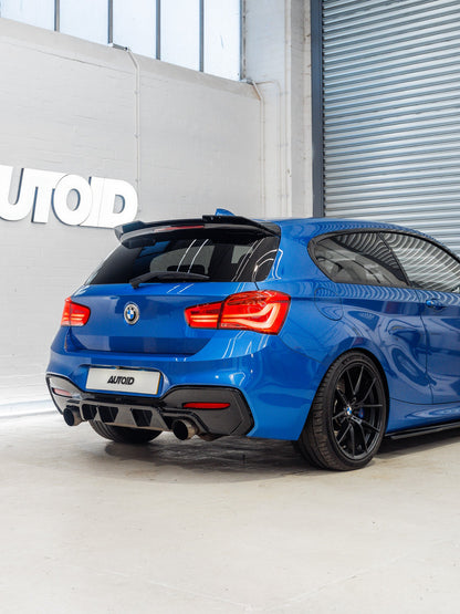 Zaero Design BMW 1 Series, M135i & M140i F20 F21 Gloss Black V2 Rear Spoiler by ZAERO (2011-2019)  Rear Spoilers  AUTOID  