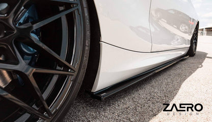 BMW 1 Series F20 F21 & 2 Series F22 EVO - 1 Gloss Black Side Skirts by ZAERO (2011 - 2019) - AUTOID - Side Skirts & Winglets - Zaero Design