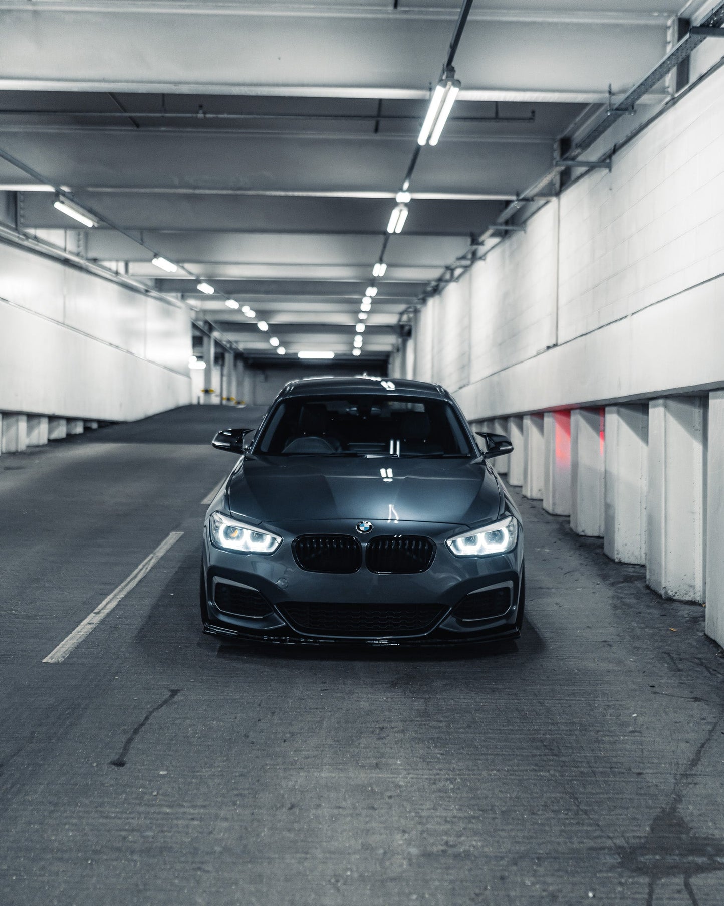 BMW 1 Series F20 F21 LCI EVO - 1 Gloss Black Front Splitter by ZAERO (2015 - 2019) - AUTOID - Front Lips & Splitters - Zaero Design