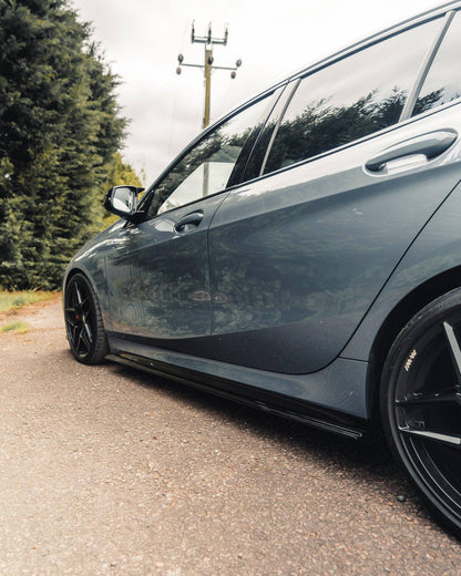 BMW 1 Series & M135i F40 EVO - 1 Gloss Black Side Skirts by ZAERO (2019+) - AUTOID - Side Skirts & Winglets - Zaero Design