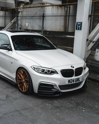 BMW 2 Series, M235i & M240i F22 F23 EVO - 1 Gloss Black Front Splitter by ZAERO (2014 - 2019) - AUTOID - Front Lips & Splitters - Zaero Design