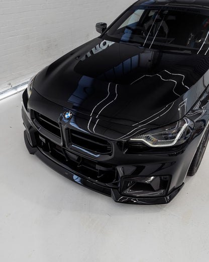 BMW M2 G87 EVO - S Gloss Black Front Lip by ZAERO (2023+) - AUTOID - Front Lips & Splitters - Zaero Design