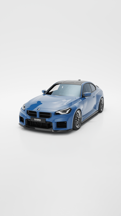 BMW M2 G87 EVO - S Gloss Black Front Lip by ZAERO (2023+) - AUTOID - Front Lips & Splitters - Zaero Design