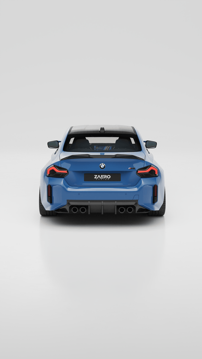 BMW M2 G87 EVO - S Gloss Black Rear Diffuser by ZAERO (2023+) - AUTOID - Rear Diffusers - Zaero Design