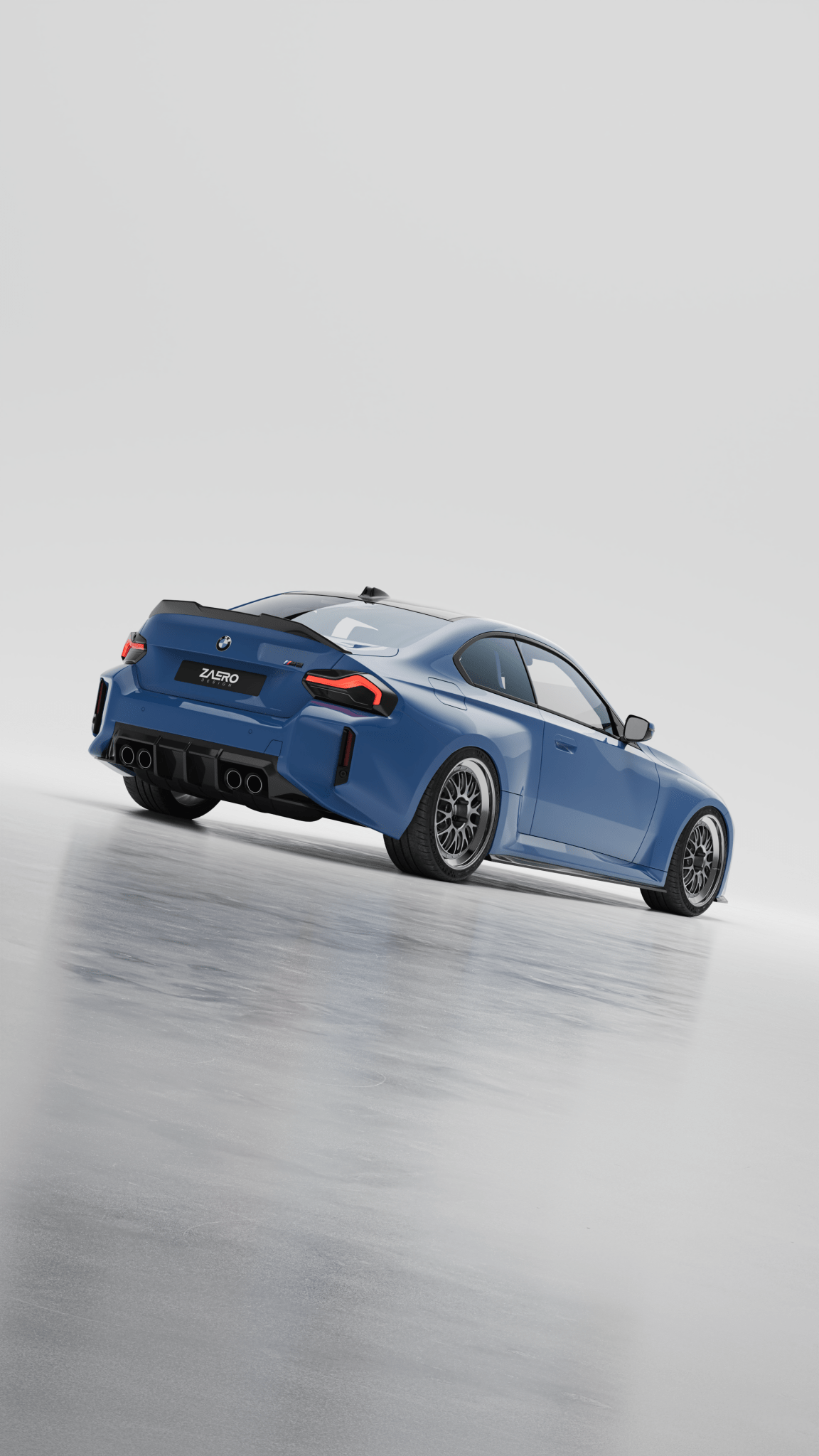 BMW M2 G87 EVO - S Gloss Black Rear Diffuser by ZAERO (2023+) - AUTOID - Rear Diffusers - Zaero Design