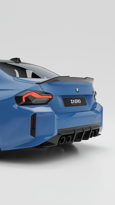 BMW M2 G87 EVO - S Gloss Black Rear Diffuser by ZAERO (2023+) - AUTOID - Rear Diffusers - Zaero Design