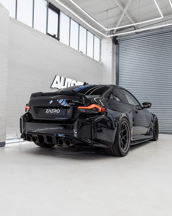 BMW M2 G87 EVO - S Gloss Black Rear Diffuser by ZAERO (2023+) - AUTOID - Rear Diffusers - Zaero Design
