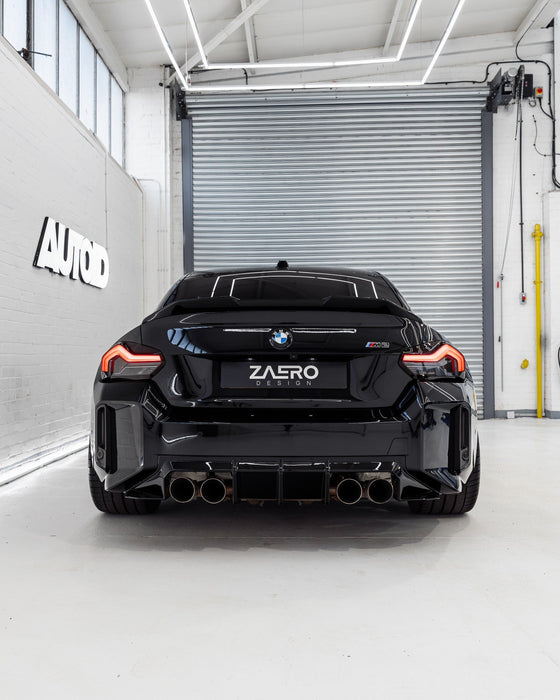 BMW M2 G87 EVO - S Gloss Black Rear Diffuser by ZAERO (2023+) - AUTOID - Rear Diffusers - Zaero Design