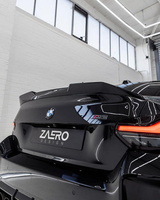 BMW M2 G87 EVO - S Gloss Black Rear Spoiler Lip by ZAERO (2023+) - AUTOID - Rear Spoilers - Zaero Design