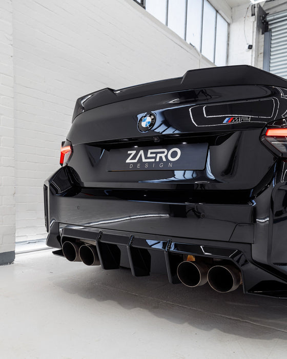 BMW M2 G87 EVO - S Gloss Black Rear Spoiler Lip by ZAERO (2023+) - AUTOID - Rear Spoilers - Zaero Design