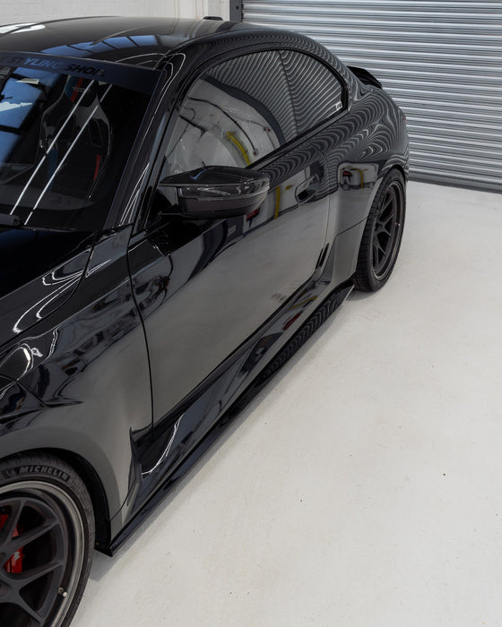 BMW M2 G87 EVO - S Gloss Black Side Skirts by ZAERO (2023+) - AUTOID - Side Skirts & Winglets - Zaero Design
