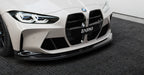 BMW M3 G80 G81 & M4 G82 G83 EVO - S Gloss Black Front Kidney Grilles by ZAERO (2021+) - AUTOID - Front Grille - Zaero Design