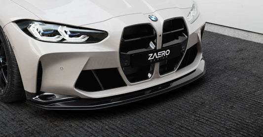 BMW M3 G80 G81 & M4 G82 G83 EVO - S Gloss Black Front Kidney Grilles by ZAERO (2021+) - AUTOID - Front Grille - Zaero Design