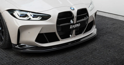 BMW M3 G80 G81 & M4 G82 G83 EVO - S Gloss Black Front Kidney Grilles by ZAERO (2021+) - AUTOID - Front Grille - Zaero Design