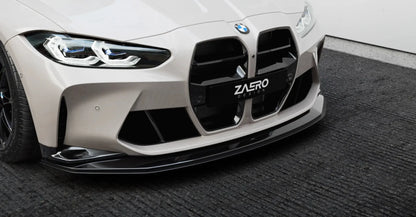 BMW M3 G80 G81 & M4 G82 G83 EVO - S Gloss Black Front Kidney Grilles by ZAERO (2021+) - AUTOID - Front Grille - Zaero Design