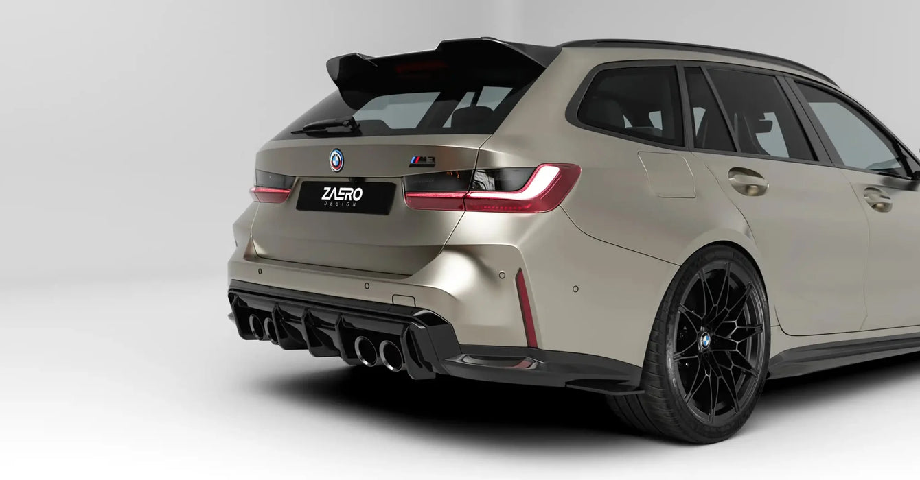 BMW M3 G81 Touring & 3 Series G21 EVO - S Gloss Black Rear Spoiler by ZAERO (2021+) - AUTOID - Rear Spoilers - Zaero Design