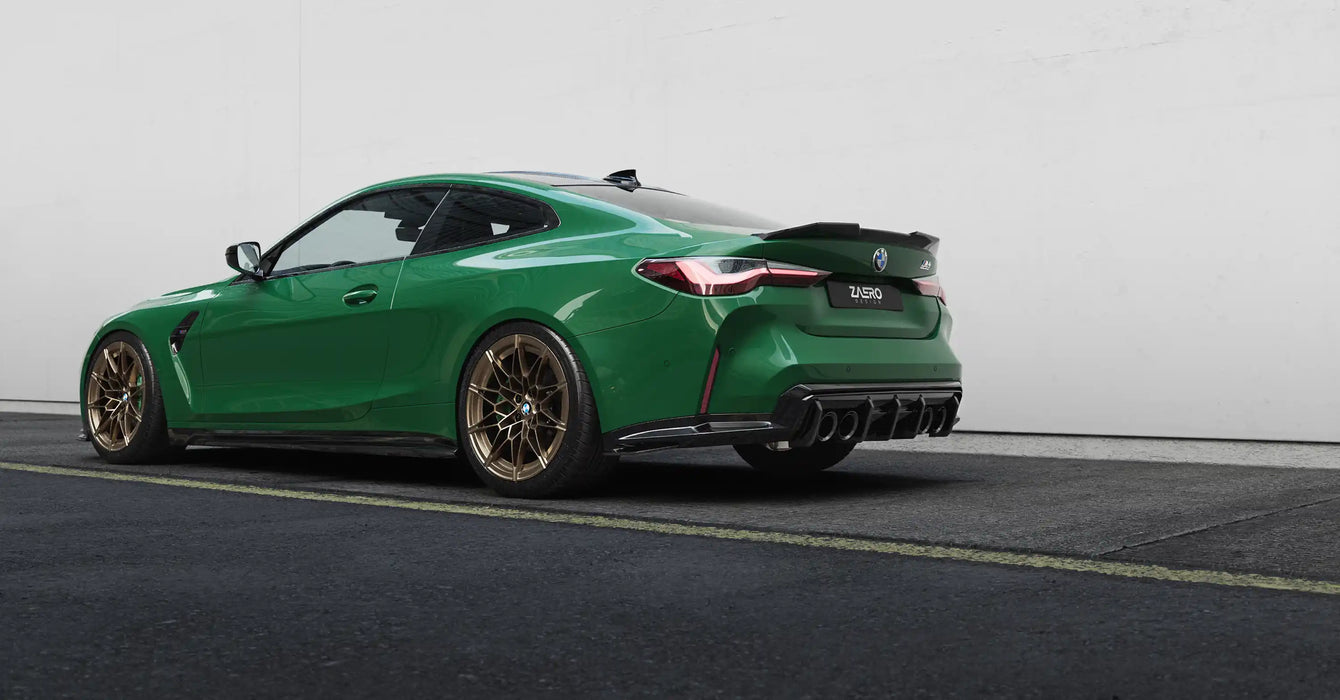 Zaero Design BMW M3 G80 G81 & M4 G82 G83 EVO-S Gloss Black Rear Diffuser by ZAERO (2021+)  Rear Diffusers  AUTOID  