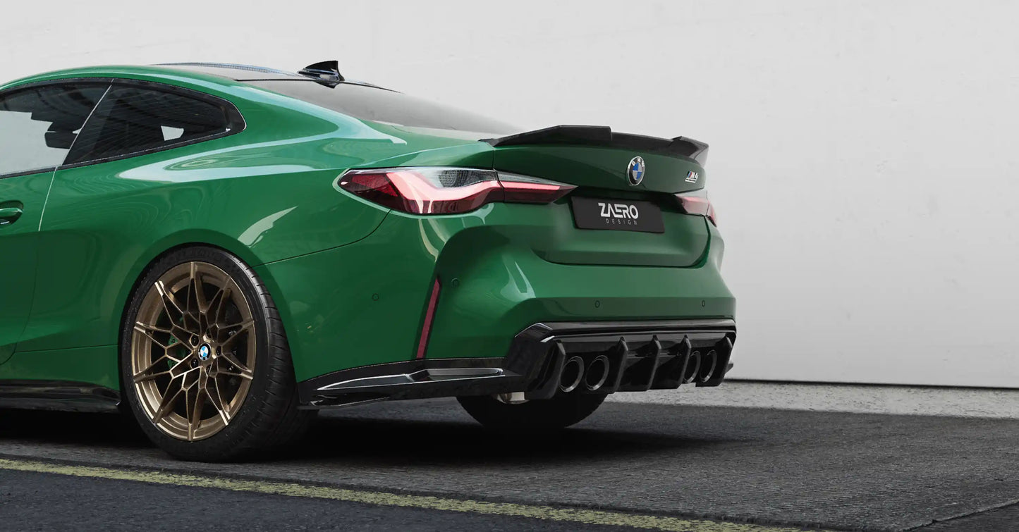 Zaero Design BMW M4 G82 EVO-S Gloss Black Rear Spoiler Lip by ZAERO (2021+)  Rear Spoilers  AUTOID  