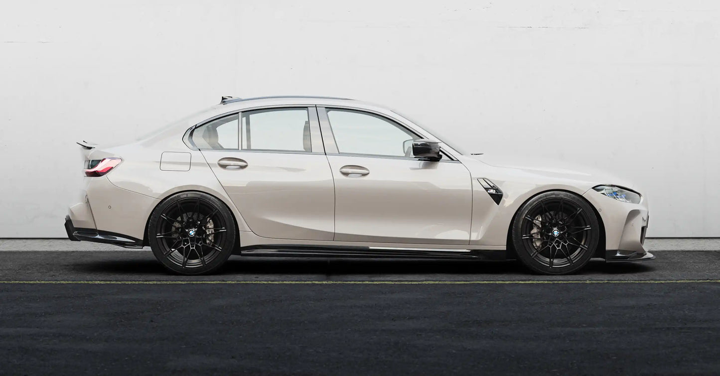 Zaero Design BMW M3 G80 G81 & M4 G82 G83 EVO-S Gloss Black Side Skirts by ZAERO (2021+)  Side Skirts & Winglets  AUTOID  