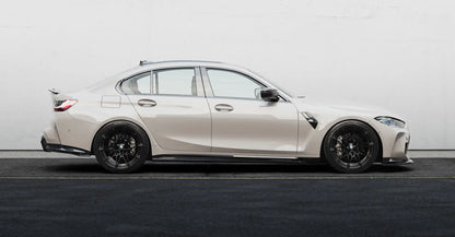 Zaero Design BMW M3 G80 G81 EVO-S Gloss Black Diffuser Extensions by ZAERO (2021+)  Side Skirts & Winglets  AUTOID  