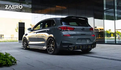 Hyundai i30 N Pre - Facelift EVO - 1 Gloss Black Rear Spoiler by ZAERO (2018 - 2020) - AUTOID - Rear Spoilers - Zaero Design
