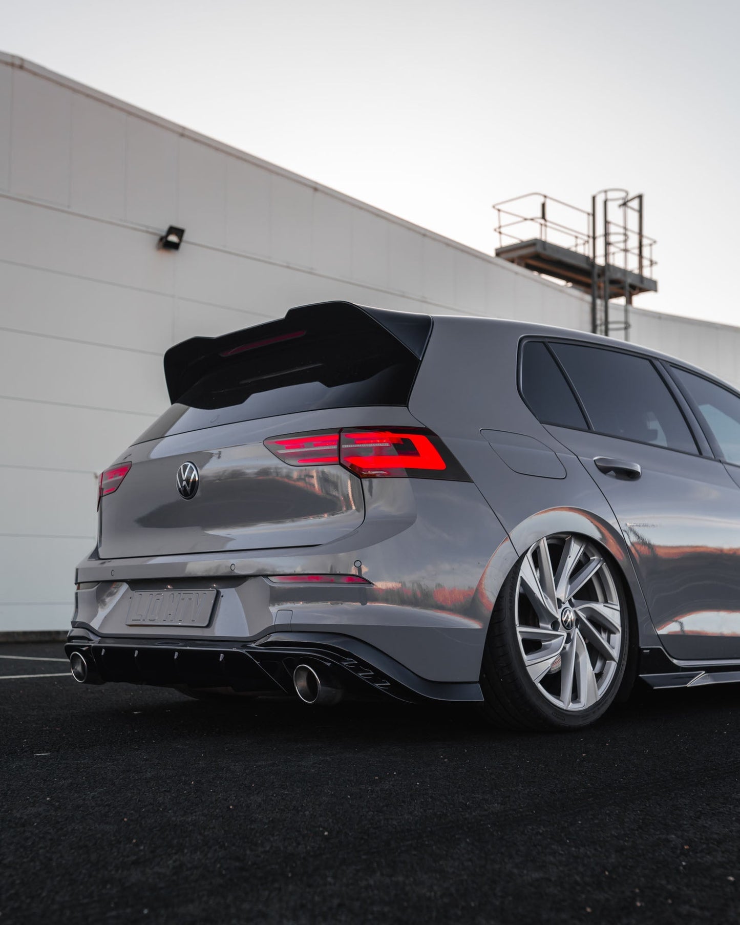 VW Golf R - Line / GTI / GTD / GTE Mk8 EVO - 1 Gloss Black Rear Spoiler by ZAERO (2020+) - AUTOID - Rear Spoilers - Zaero Design