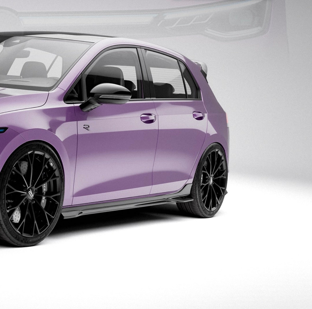 VW Golf R Mk8.5 Gloss Black Body Kit