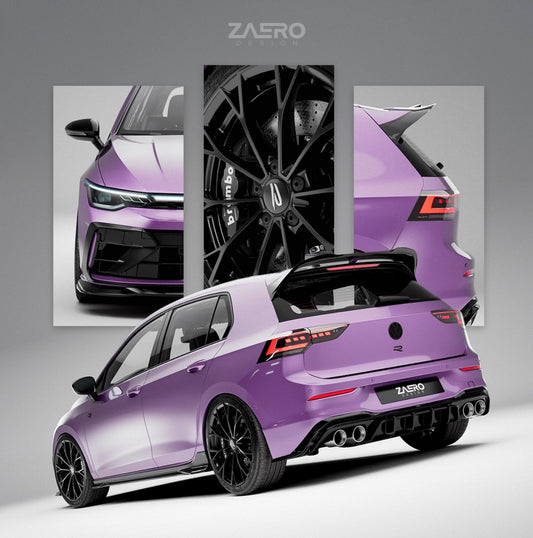 VW Golf R Mk8.5 Gloss Black Body Kit