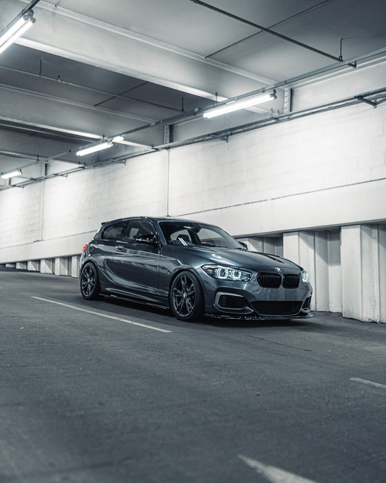 BMW 1 Series F20 F21 LCI EVO-1 Gloss Black Front Splitter by ZAERO (2015-2019), Front Lips & Splitters, Zaero Design - AUTOID | Premium Automotive Accessories