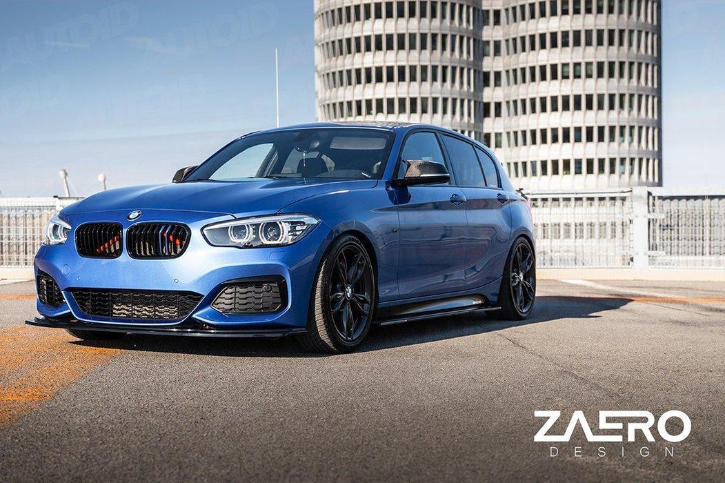 BMW 1 Series F20 F21 LCI EVO-1 Gloss Black Front Splitter by ZAERO (2015-2019), Front Lips & Splitters, Zaero Design - AUTOID | Premium Automotive Accessories