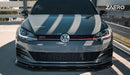 VW Golf GTI TCR EVO-1 Gloss Black Front Splitter by ZAERO (2017-2019, Mk7.5), Front Lips & Splitters, Zaero Design - AUTOID | Premium Automotive Accessories