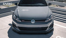 VW Golf GTI TCR EVO-1 Gloss Black Front Splitter by ZAERO (2017-2019, Mk7.5), Front Lips & Splitters, Zaero Design - AUTOID | Premium Automotive Accessories